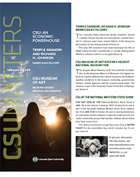 Cover of CSU Matters January 2018 issue